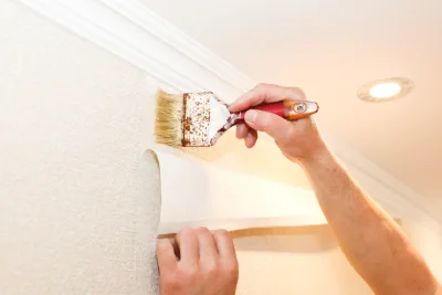 Pose de papier peint à Goutz — revêtements muraux et toiles de verre